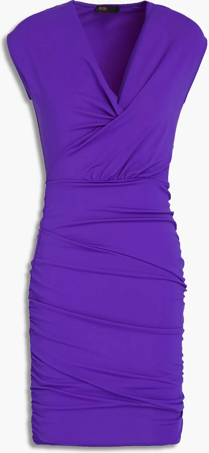 Render ruched stretch-jersey mini dress