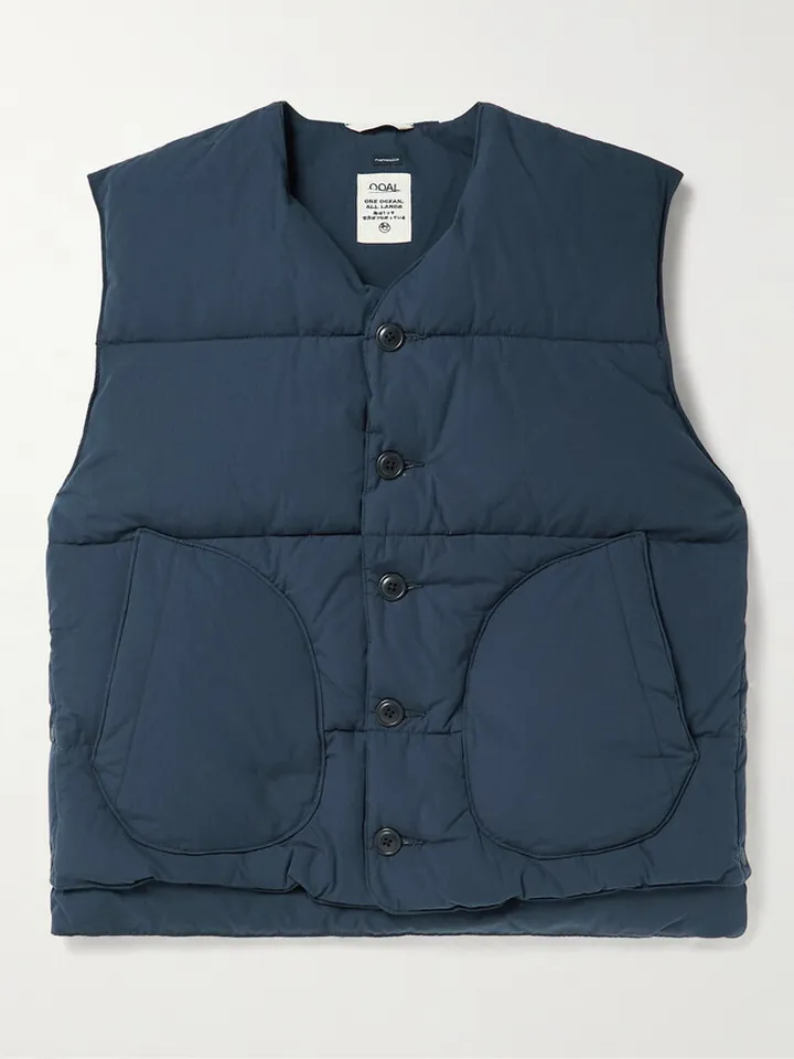 Quilted Cotton-Blend Down Gilet
