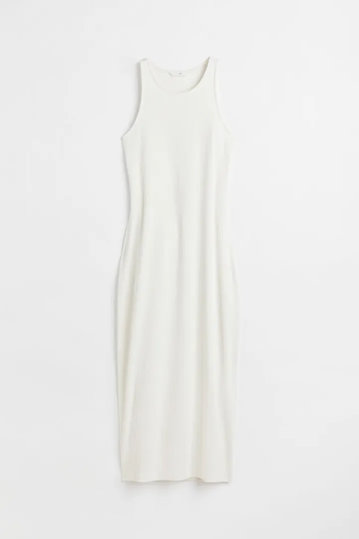 Ribbed Open-backed Dress
