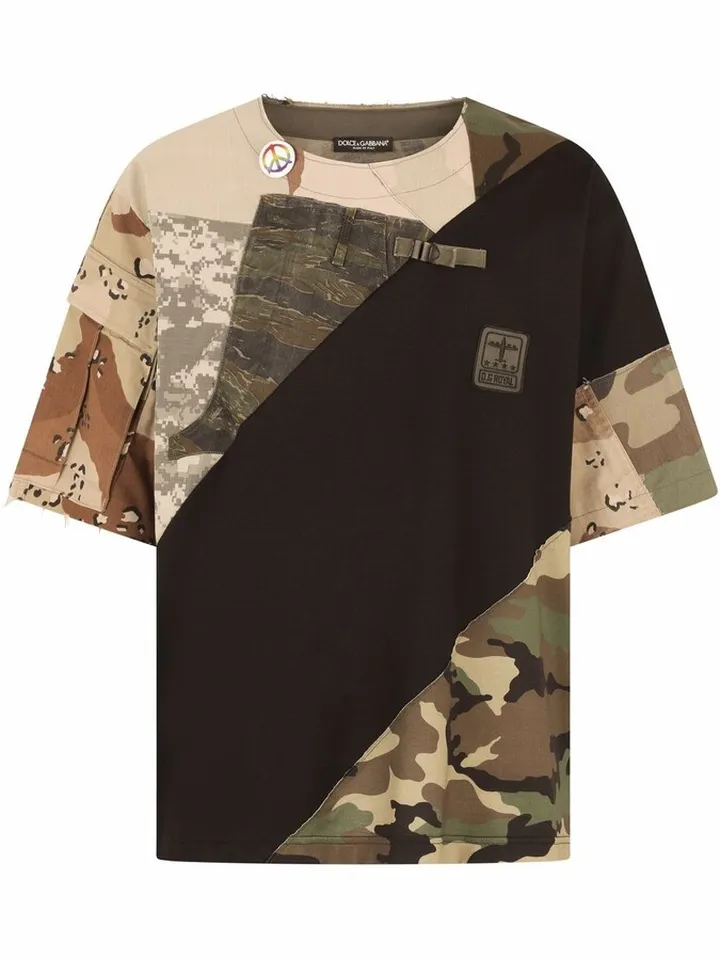 deconstructed military T-shirt
