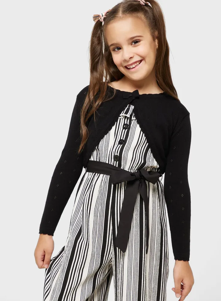 Girls Knitted Ruffle Shrugs
