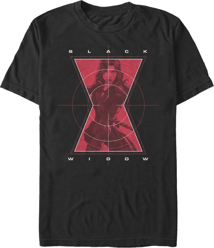 Men's Marvel Black Widow Hero Target T-Shirt - Black - 2X Large