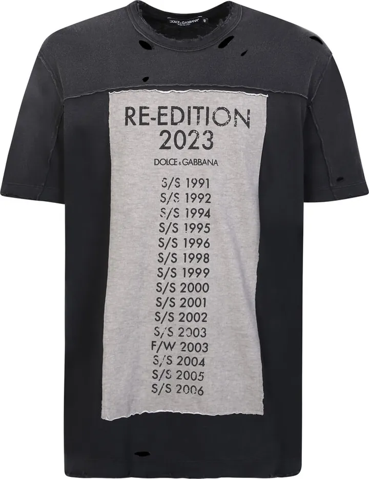 Beige And Black Re-edition T-shirt