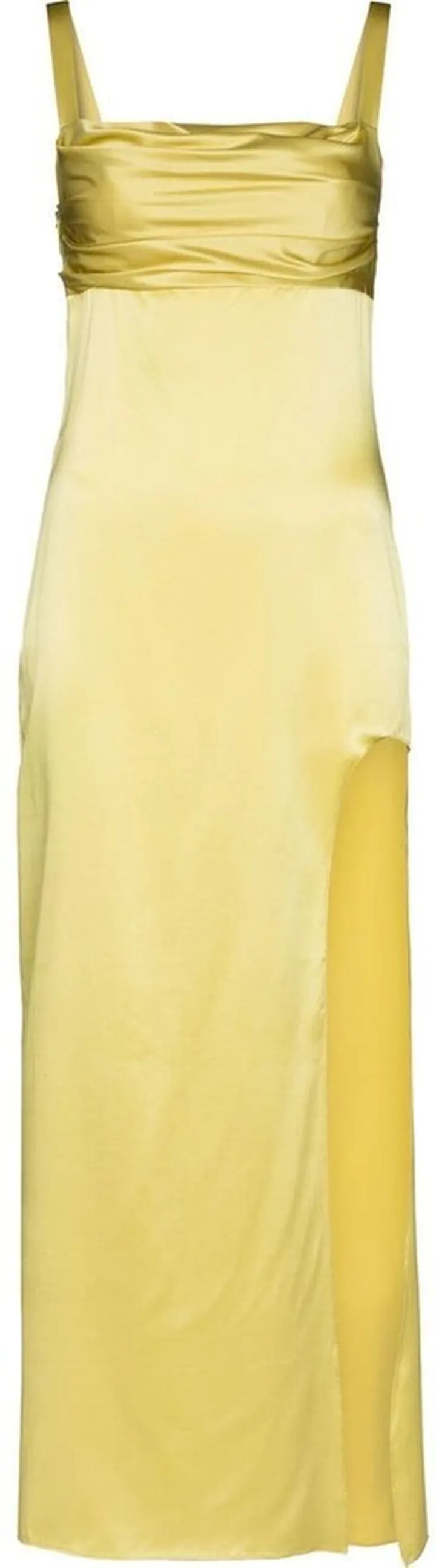 La Noche silk midi dress