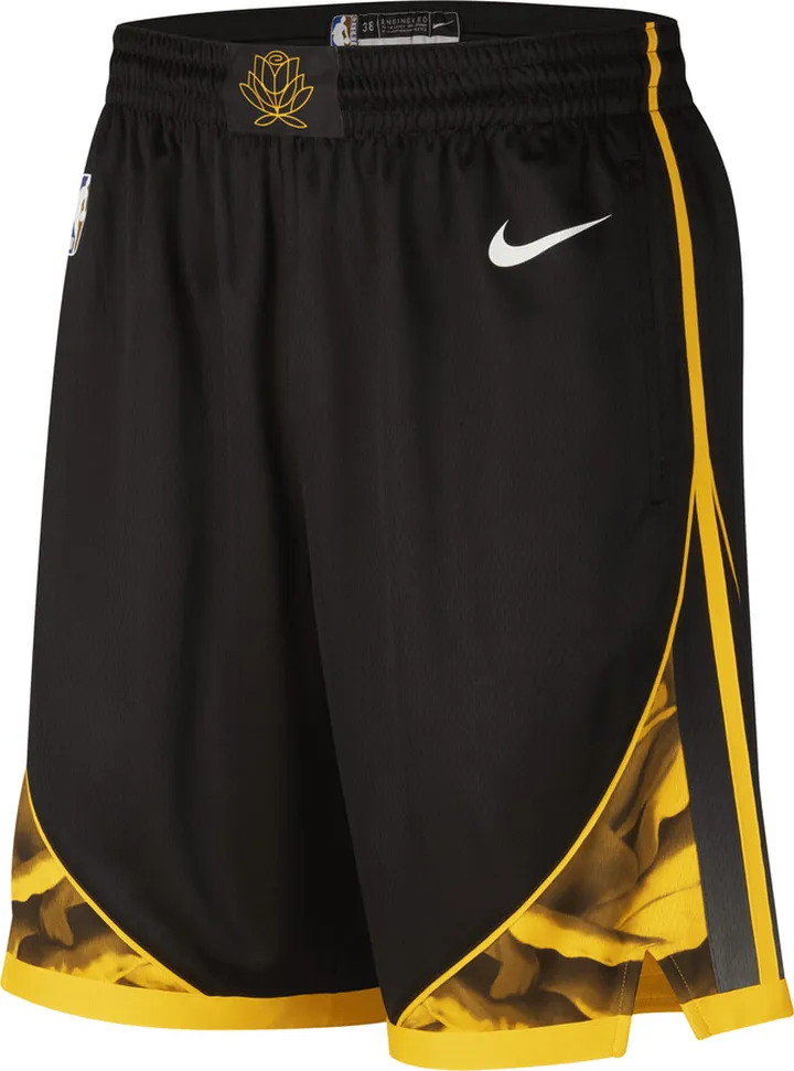 Golden State Warriors City Edition Nike Men's Dri-FIT NBA Swingman Shorts in Black