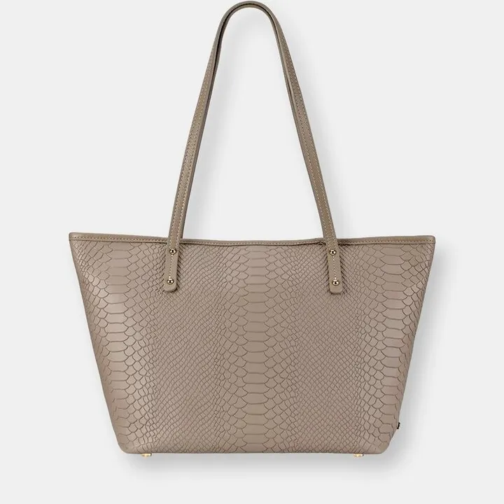 GiGi New York Zip Taylor Tote - Brown