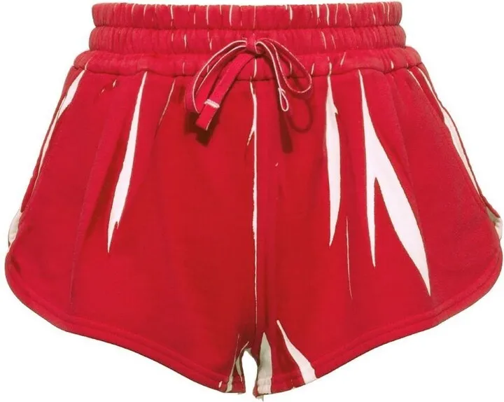 Abstract-Print Short Shorts