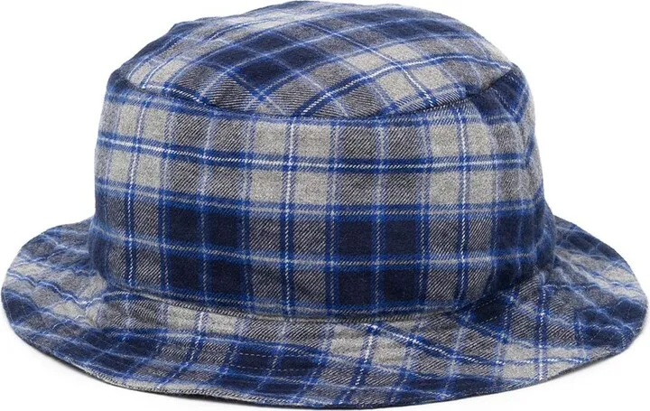 Plaid-Check Bucket Hat