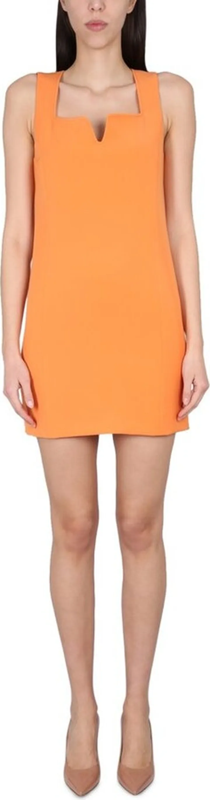 Boutique Moschino Square Neck Tailored Mini Dress
