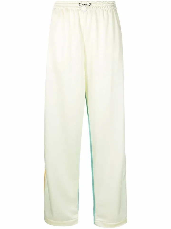 Contrasting Panel-Detail Trousers