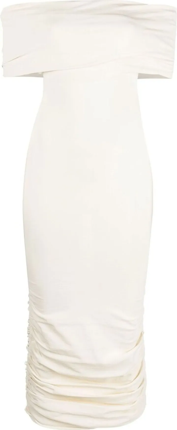 Neutral Aerica Off-The-Shoulder Dress