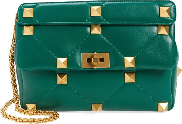 Roman Stud Nappa Chain Bag