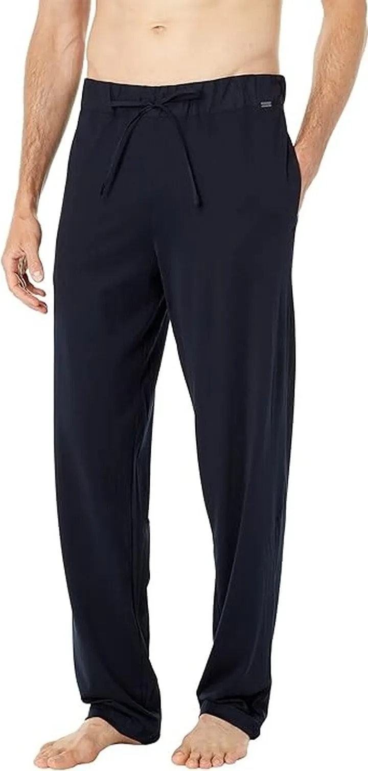Hanro Night and Day Knit Lounge Pants (Black) Men's Pajama
