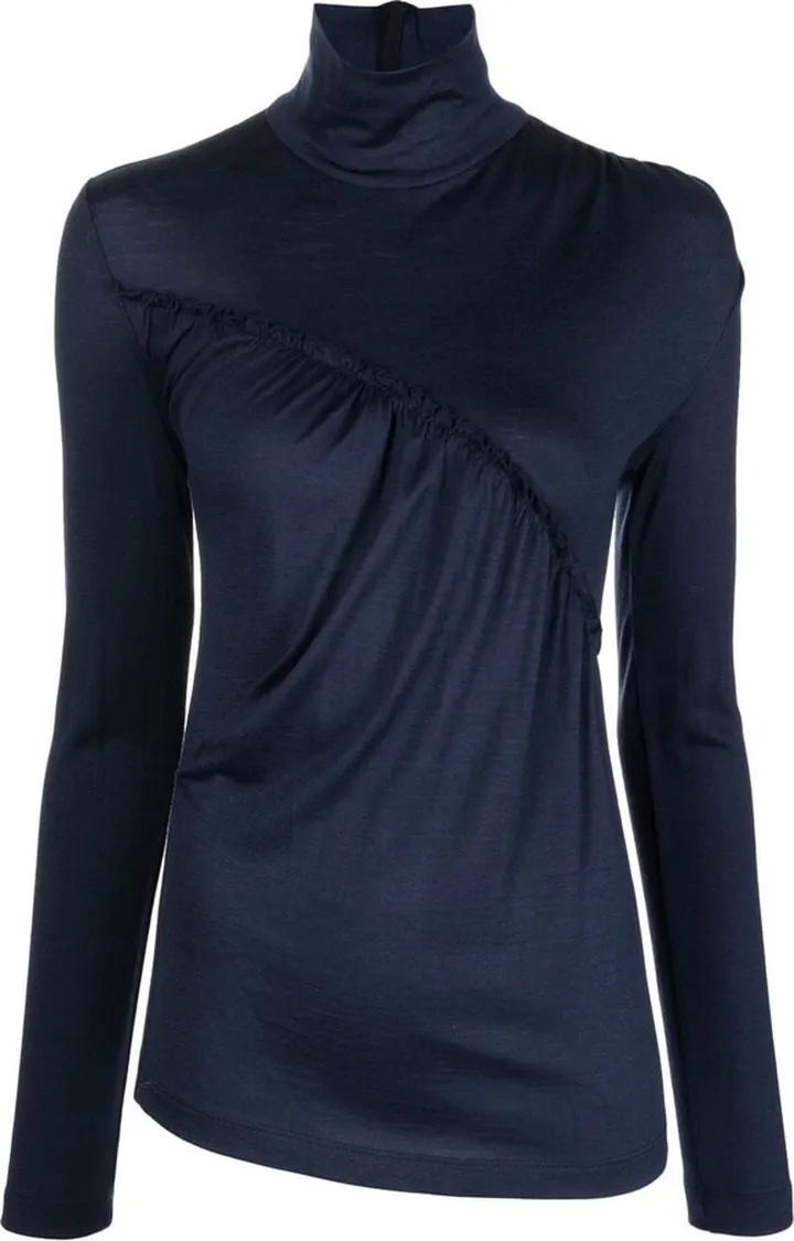High-Neck Long-Sleeve Top