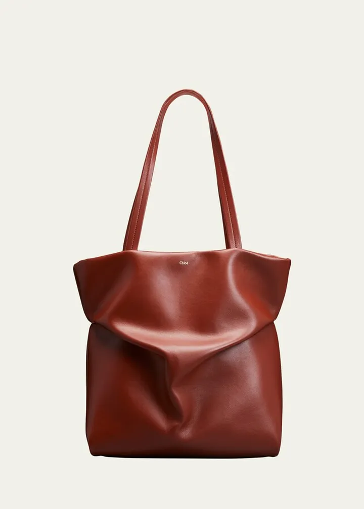 Judy Slouchy Leather Tote Bag