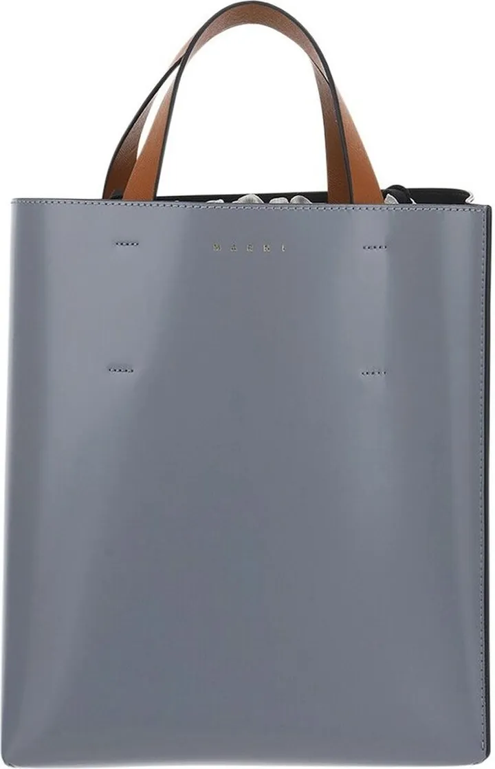 Marni Logo Detailed Color-Block Tote Bag