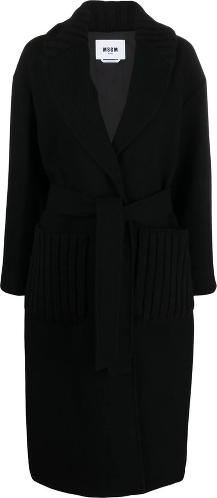 Single-Breasted Button-Fastening Coat
