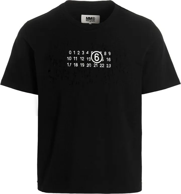 MM6 Maison Margiela Logo Printed Crewneck T-Shirt