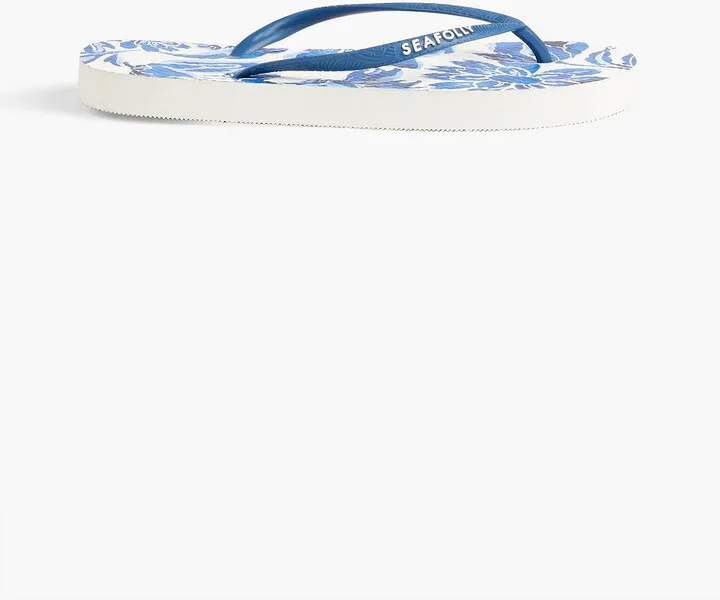 Modern Marina floral-print rubber flip flops