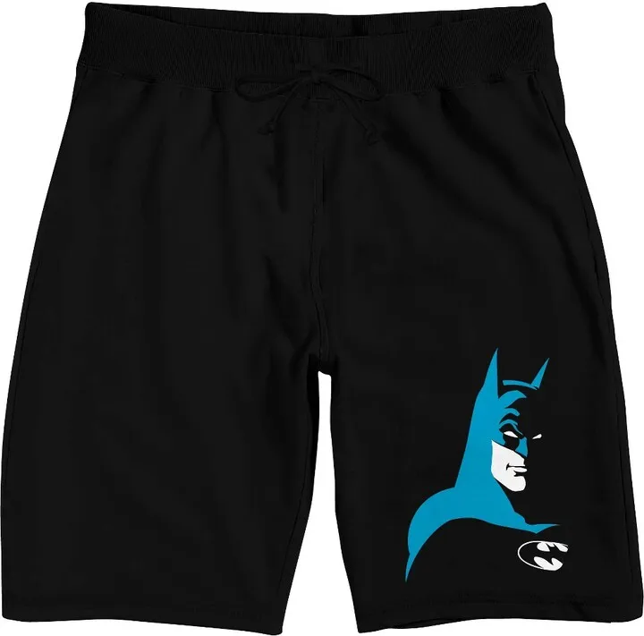 Batman Cartoon Profile Men’s Black Sleep Pajama Shorts-XXL
