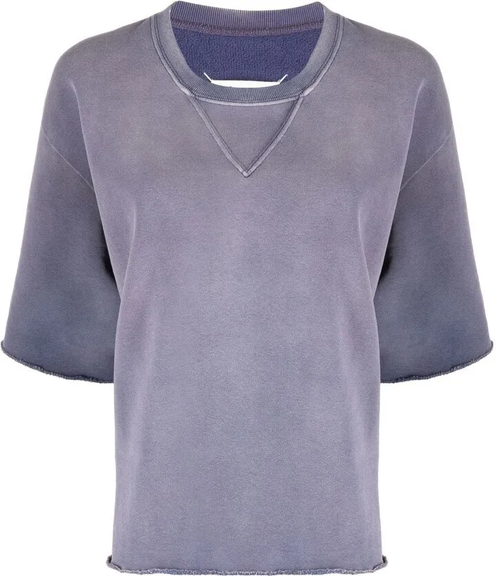 oversized distressed T-shirt