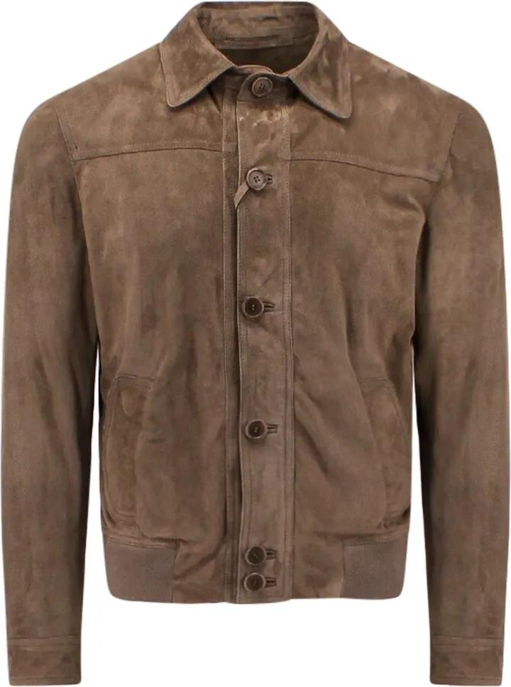 Unlined leather jacket