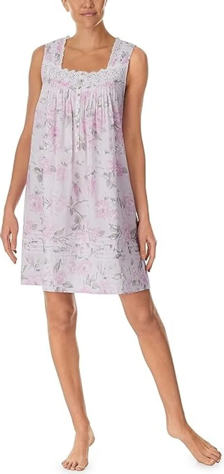 Eileen West Sleeveless Chemise (Rose) Women's Pajama