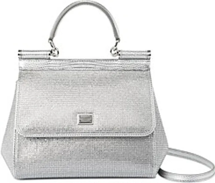 Dolce & Gabbana Small Sicily bag with Fusible Rhinestones