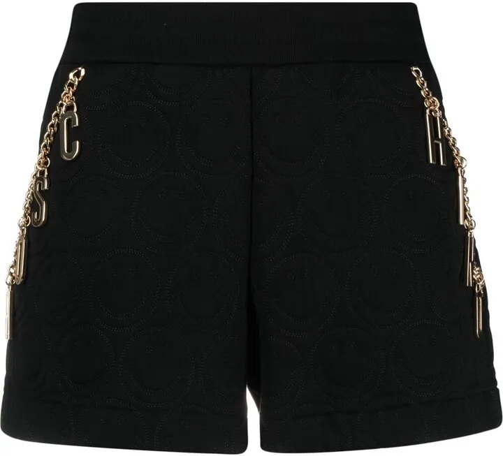 x Smiley fleece shorts