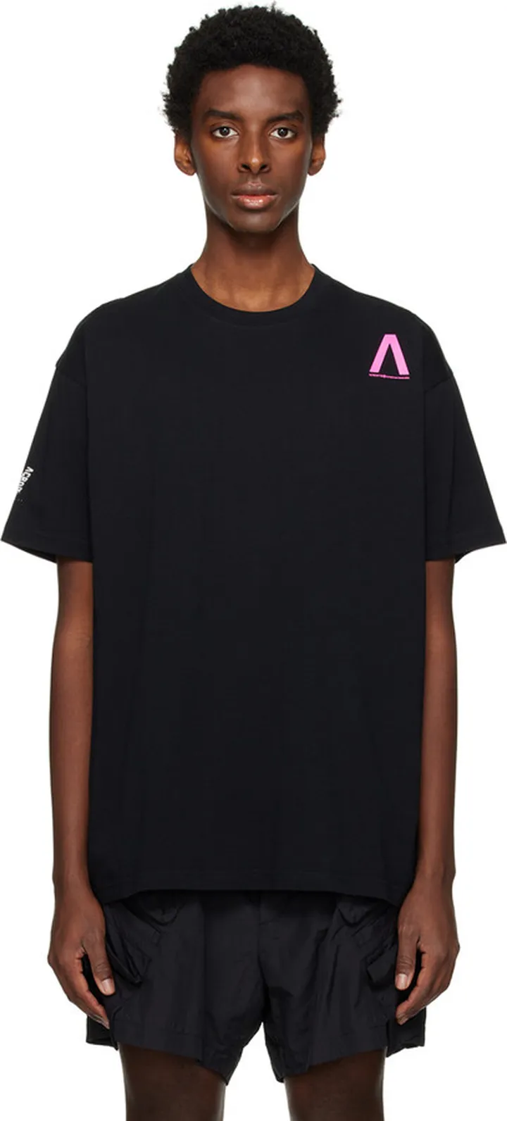 ACRONYM Black Printed T-Shirt