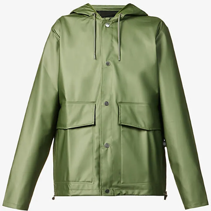 Womens Evergreen Hooded Shell Raincoat