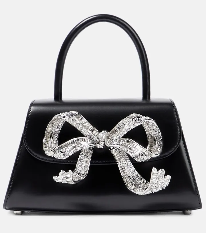 The Bow Mini leather tote bag