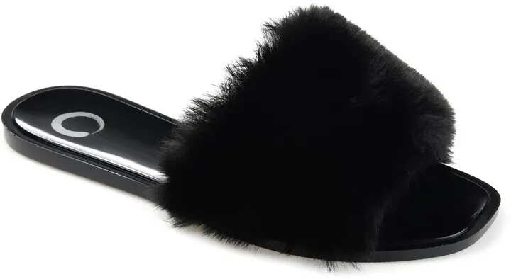 Faux Fur Dusk Slide Sandal