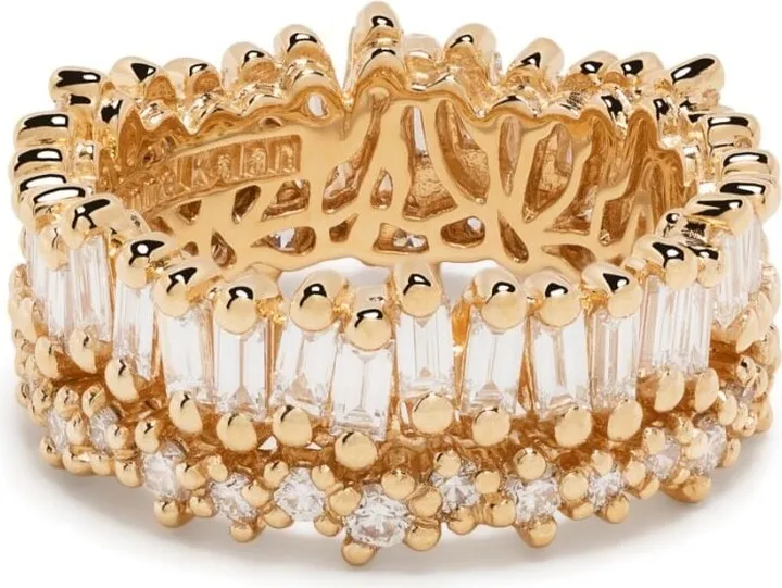 18kt yellow gold Fireworks diamond ring