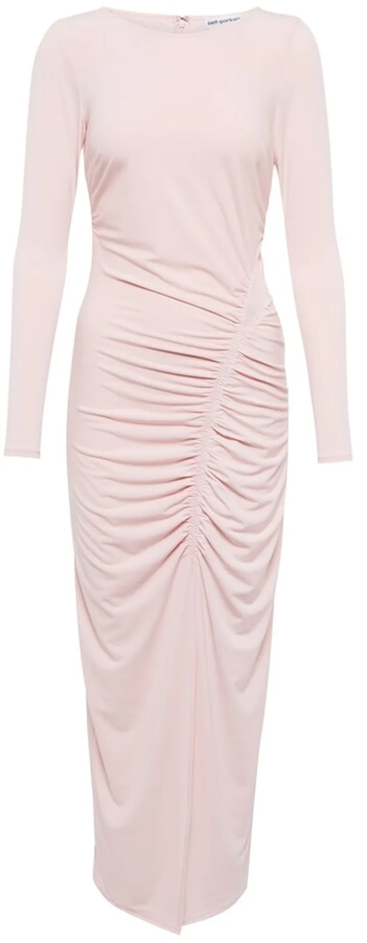 Cutout ruched midi dress