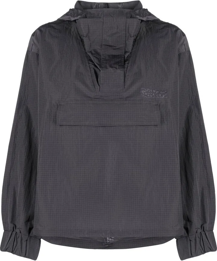 Logo-Print Hooded Windbreaker