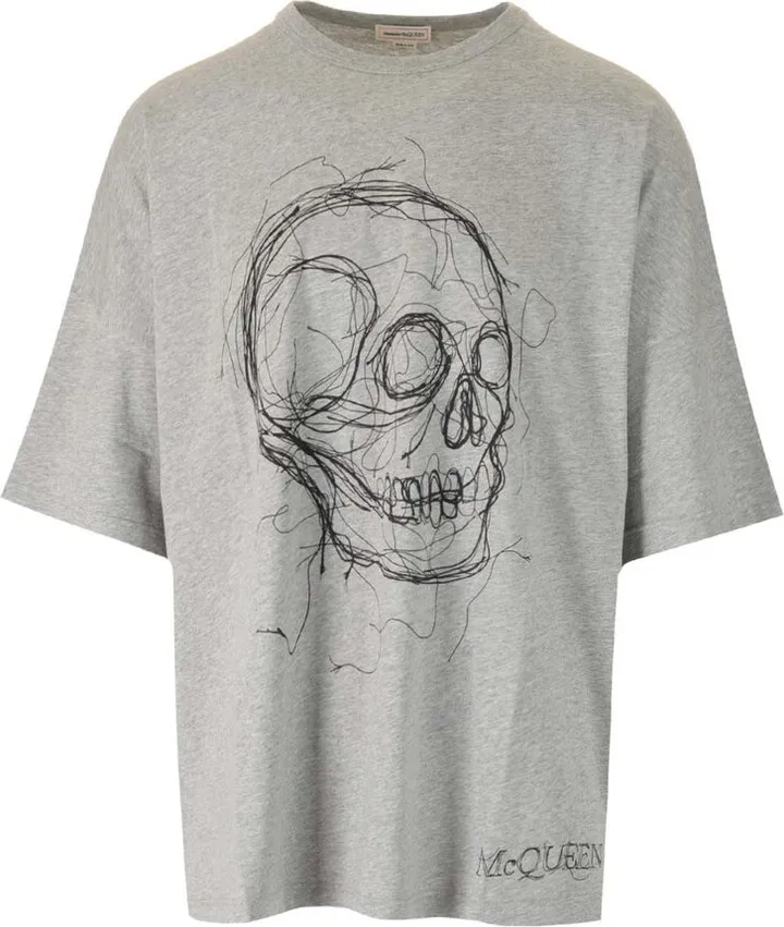 Alexander McQueen Skull Printed Crewneck T-Shirt