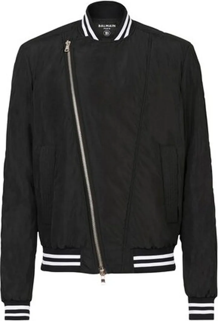 Nylon bomber jacket