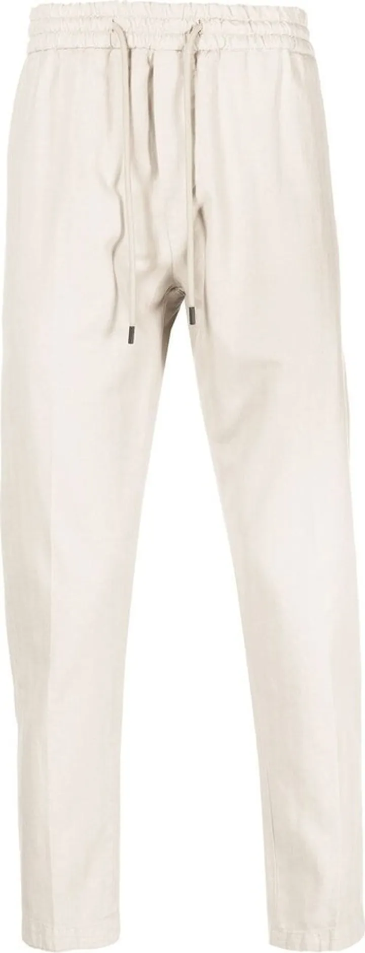 Pressed-Crease Straight-Leg Trousers