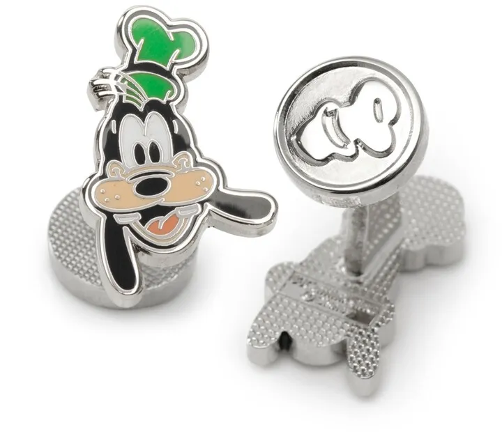 Disney Men's Goofy Two Faces Cufflinks