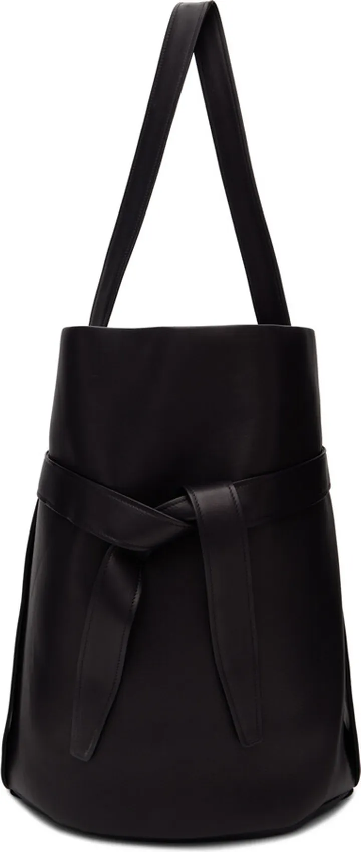 The Row Black Large Leo Bucket Bag