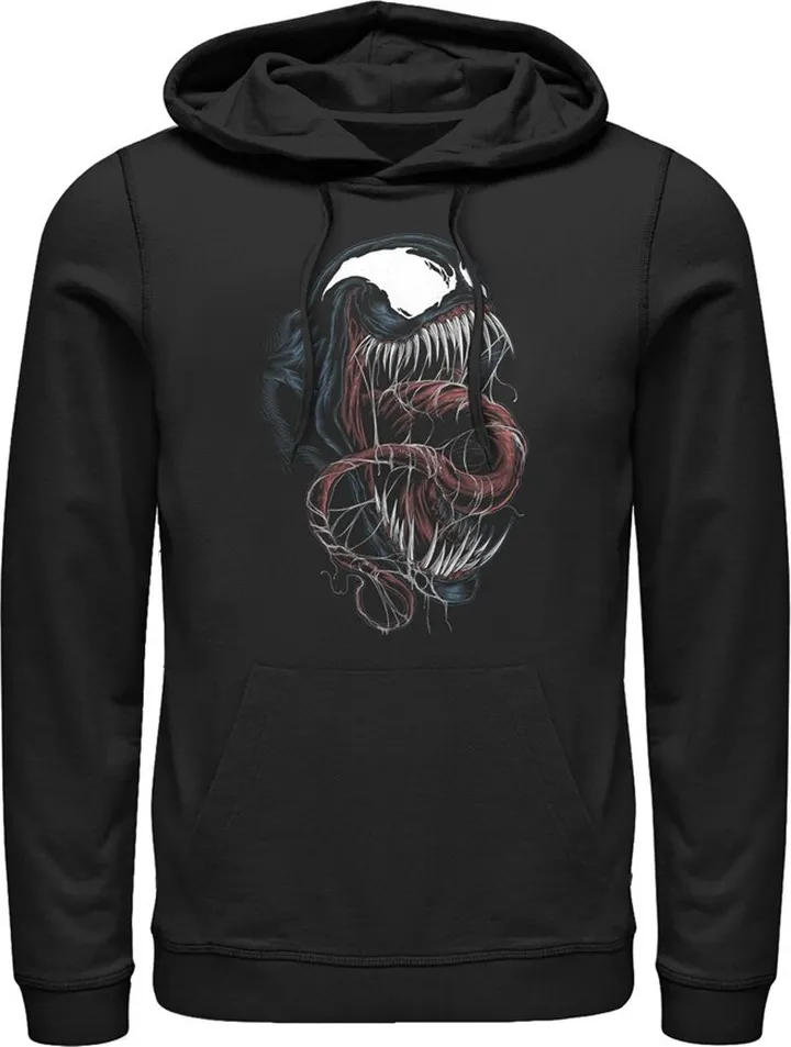 Men's Marvel Venom Pull Over Hoodie - Black - Small