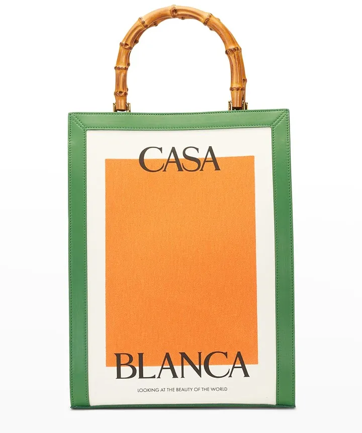 Logo Colorblock North-South Tote Bag