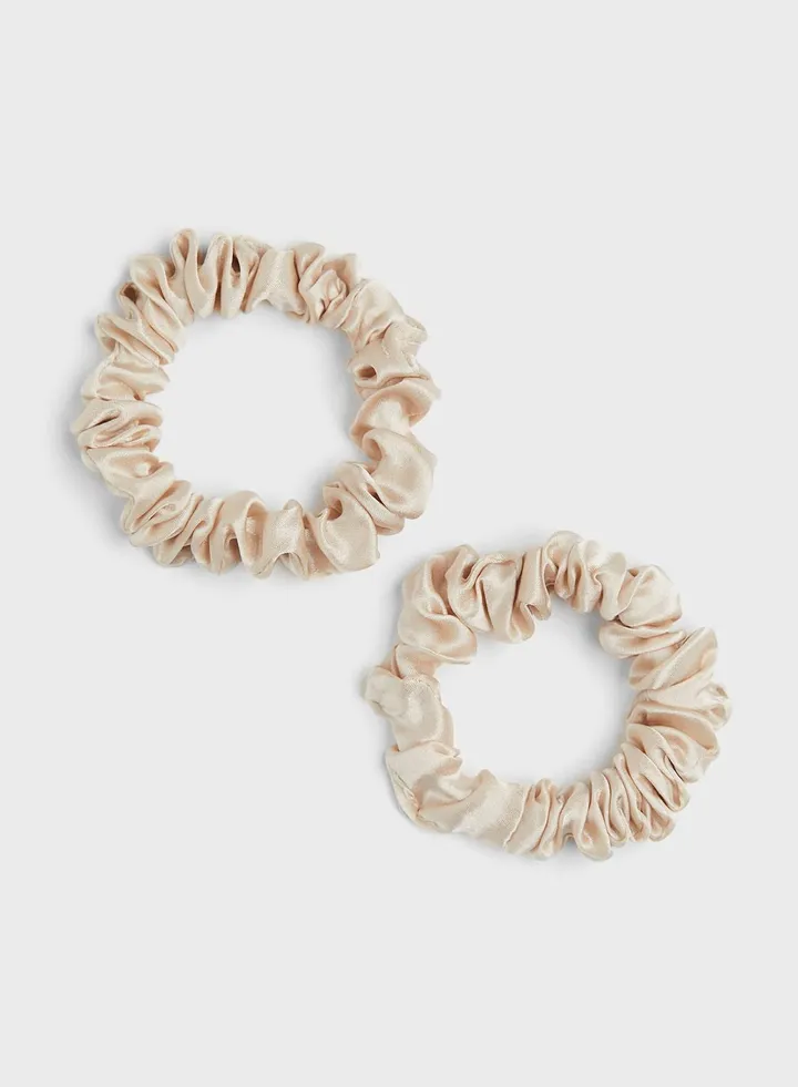 2-Pack Silk Scrunchies