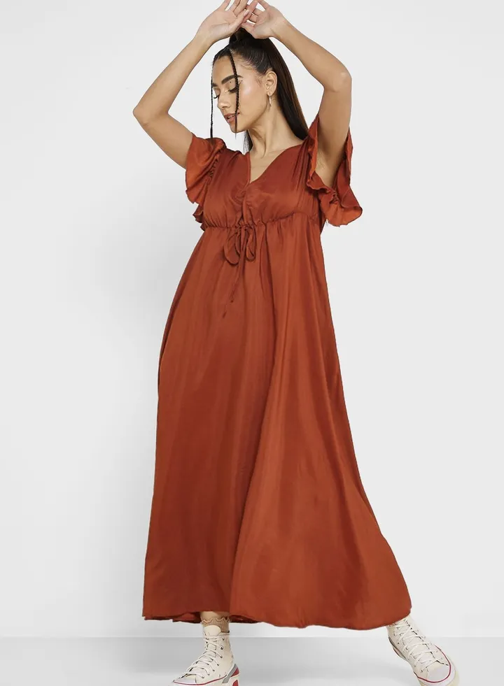 Tie Waist Fit & Flare Dress