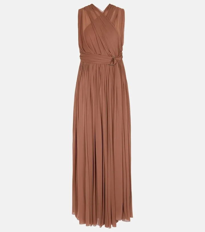 Plisse midi dress