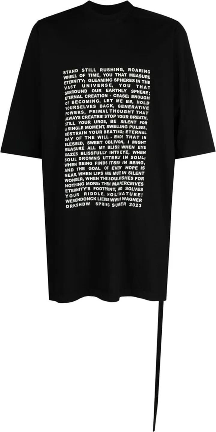slogan-print cotton T-shirt