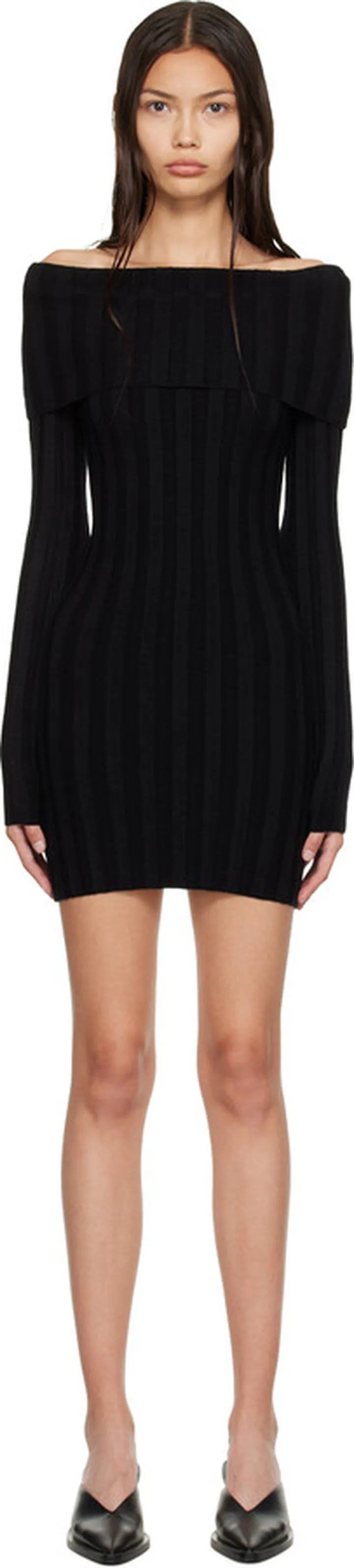 ANINE BING Black Mariah Minidress