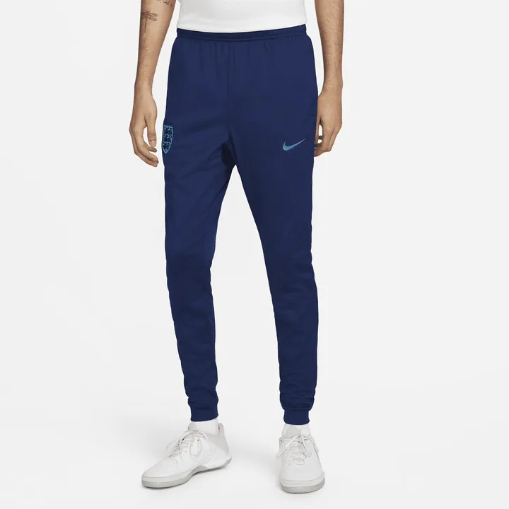 England Strike Nike Men's Dri-FIT Knit Soccer Track Pants in Blue