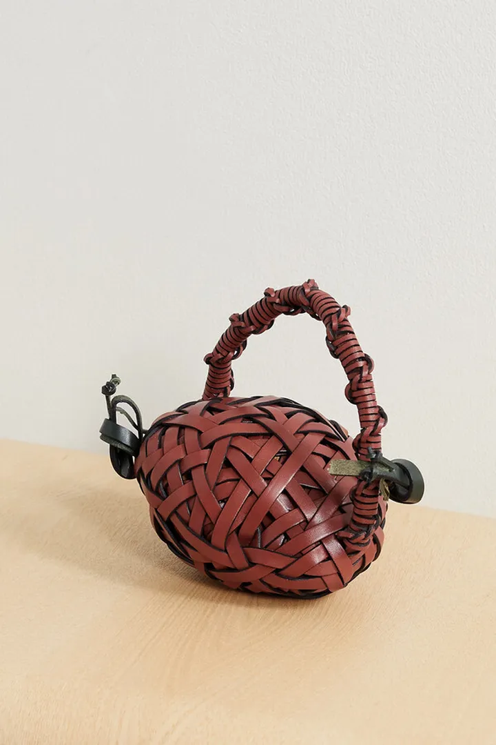 Loewe - Woven Leather Door Stopper - Red